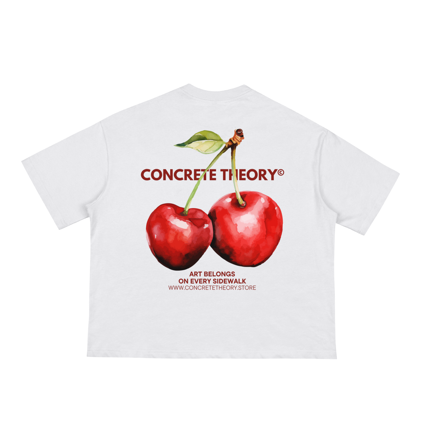 Cherry White T-Shirt