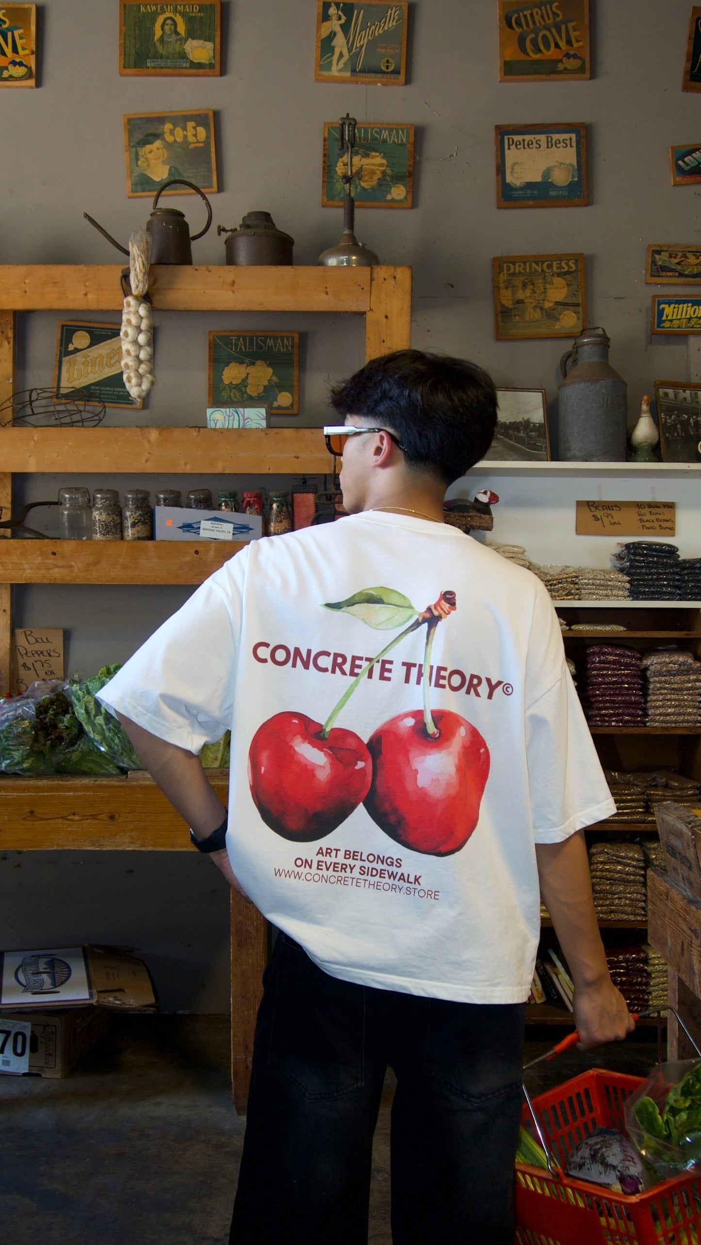 Cherry White T-Shirt