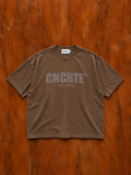 Brown "CNCRTE" Tee